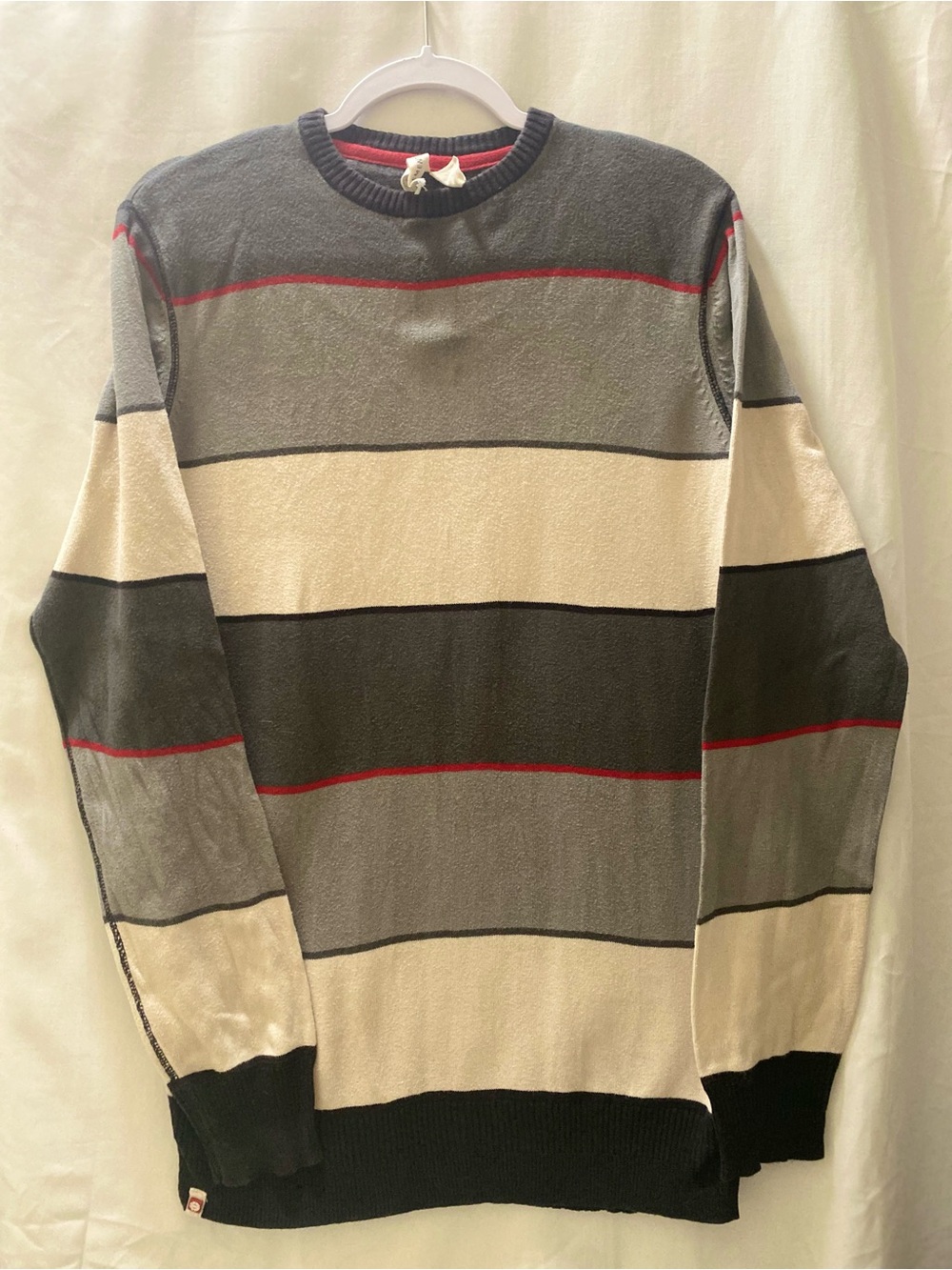 Element Medium Organic Cotton Pullover Sweater Men #knitwear #striped